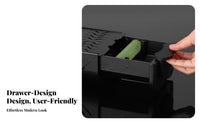 Heavy Duty Drawer Knock Box Hard-Wearing Espresso Knock Box Easy to Clean for Baristas, Home Kitchen, Countertop, Office Pantry