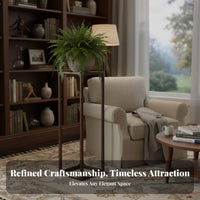 Chinese & Design Botanical Pedestal Floor-Standing Plant Display Elegant Stylish Adaptable Use for Home Decorators, Entryway