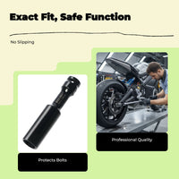 Drive Socket, Extended Thin Wall, High Strength, Hardened, Power Wrench Accessory for wiring Repair and Maintenance, Compatible with Multiple Sizes