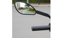 Easy to Install Flat Rearview Mirror Scratch Resistant Bike Rear View Mirror Universal Fit Vehicle Accessory Sturdy Frame for Cyclists, Scooter Riders, Cycling, Commuting