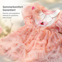 Girls' Cherry Rabbit Princess Dress with Headpiece for Parties and Performances
