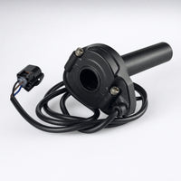 Electronic Full Twist Throttle Wired Handlebar Grip with Wire Rubberized Twist Throttle Plug and Play for Builders, Commuters, Electric Bikes