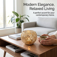Gold Metal Candle Holder, Modern Minimalist Style