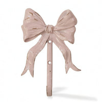 Bow Wall Hook Distressed Coat Hook with Bow Compact for Bathroom