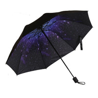 晴雨伞防晒防紫外线遮阳伞雨伞女男两用太阳伞黑胶便携耐用折叠伞