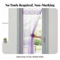 attractive automaticClosing Screen Decorative Lace three-sided Barrier Keeps Bugs excludeside