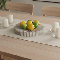 Round Resin Tray Textured Surface Home Decor Easy to Clean