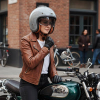 uncoveredFace Helmet ABS Shell Open Face Motorcycle Helmet Chin Strap Buckle