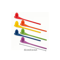 Balance Training Spoon with Egg Painted Wooden Egg and Spoon Game Set Smooth