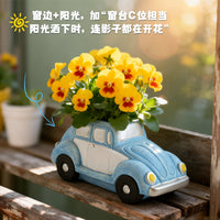 复古汽车造型绿植多肉盆栽花盆创意阳台装饰摆件室内园艺花盆