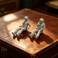 2 Figures Fighter Jet Crew Member Figures 1/48 Scale Fighter Cockpit Figure Pair 3D Printed F-16D Model for Display
