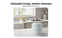 Odor Filtering Compost Pail Leak Resistant Countertop Compost Pail Indoor Food Waste Container Portable Handle for Pet Owners