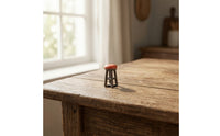 Miniature Bar Stool Metal 1:64 Scale Stool Contemporary for Scene Building
