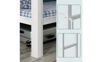 Metal Bunk Bed Space-Saving Bunk Bed Frame Heavy Duty for Students, Teens, Dormitory, Bedroom, Apartment