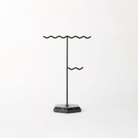 Decorative Design Marble Base Jewelry Holder Multi-Functional Jewelry Stand Detachable Necklace Holder Long-Lasting Metal Construction for Women, Girls, Dresser, Vanity, Bedroom