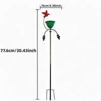 跨境新品 Hummingbird Feeder 花朵喂鸟器户外花园庭院蜂鸟喂鸟器