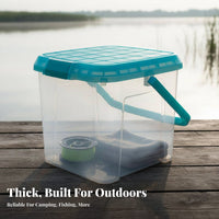 Fishing Tackle Storage Bucket Thickened Material Sit-on Fishing Pail Outdoor Equipment for Anglers, Fishermen, Car Washing, Camping
