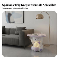 Bunny Character Stand Cute Cartoon Design Side Table Stable Base for Living Room