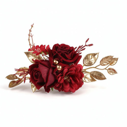 Red Rose Cake Topper Artificial Rose Cake Topper Elegant for Wedding Cakes