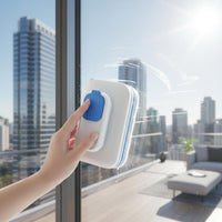 Water Reservoir Window Wiper Reusable Window Cleaning Brush Streak-Clear