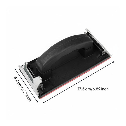 Comfort Grip Handle Sandpaper Holder Easy to Use Manual Hand Sander Ergonomic Design for Woodworkers, DIY Enthusiasts, Furniture Refinishing