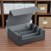 Large Capacity TCG Card Case Closure Large Capacity Card Storage Box Soft Velvet Lining Collection Organizer