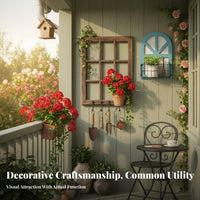 Faux opening with Shutters Rustic & aesthetic surface Hanging Easy to Hang for Patio, Cafe