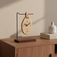 Wooden Tabletop Timepiece Decorative Home Decor Item Vintage Design
