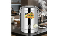 Stainless Steel Thermal Container Leak-Resistant Closure Hot and Cold Beverage Barrel Insulated Beverage Dispenser Leakproof