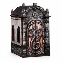 DIY Dragon Shelf Insert Scene Residence Kit Decoration Lighted 3D Wooden Puzzle Set