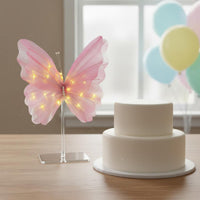 3 Pieces LED Butterfly Lights Glowing Event Ornament Romantic for Birthday Party