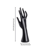 Realistic Shape Resin Hand Model Elegant Design Band Display Hand Polished Finish Band Bracelet Holder Long-Lasting Material for Jewelry Shop Owners, Shop Window, Countertop, Craft Fair, Dresser