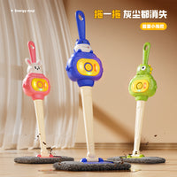 Kids Pretend Play Mop Toy Set with Lights, for Ages 4-6
