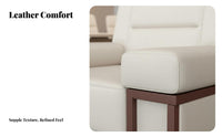 Ergonomic Design Single-Seat Business Armchair High-Density Foam Reception Sofa Long-Lasting Support Office Furniture Breathable Upholstery for Official Officials, Clients, Professionals, Meeting Room, Conference Hall, Bedroom