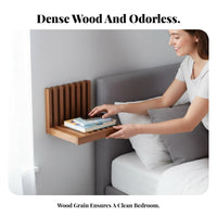 Fold-down Nightstand Space-Saving Foldable surface Shelf surfacemounted Appearance