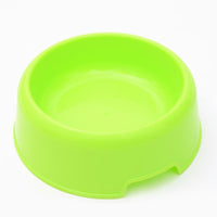 Promotional Candy-Colored Small Plastic Pet Single Bowl for Cats and Dogs - Pet Supplies, Various Colors Available