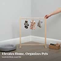 Small Clothes Rack Floor-Standing Miniature A-shaped Clothing Stand space-efficient Size Space-Saving for Closet