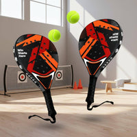 ABS Sturdy Face Padel Racket Lightweight Foam Center Padel Racket Non-Slip Grip Shock Absorption for Beginners, Training