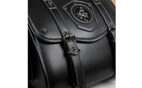 Motorcycle Hanging Bag Black Motorcycle Bag with  Strap Easy to Clean for Commuters