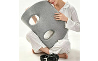 Ear Support Pillow Breathable Opening Design Ear Cutout Cushion Noise Reducing for Sleeping, Rest