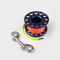 Diving SMB Surface Marker Buoy Aluminum Line Reel with 30M Line