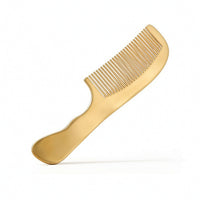 Ergonomic Brass Comb Sturdy Massage Comb Lightweight Pocket-Sized for Hair Grooming