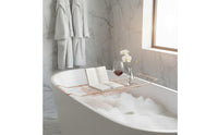 Over Tub Bath Rack Non-Slip Grip Bathtub Table with Book Holder Rustproof