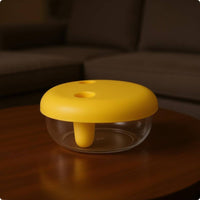 Slimline Snack Container Finger-Grip Glass Snack Container Integrated Handle