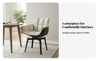Curved Supportrest Pedestal Chair Modern-Designd Dining Seat Rotating Function Thickly Padded Pad for Design Aficionados