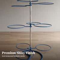 Detachable Exercise Ball Rack Long-Lasting Steel Construction Exercise Ball Stand Rust-Resistant Sturdy and Stable for Studio Owners