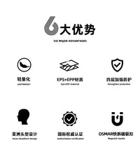 森瑞梦2025新款滑雪头盔男女防撞安全专业单双板亚洲款轻量化装备