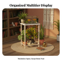 Multi-Tier aquatic aquarium Rack Floor-Standing Storage Furniture Easy Assembly