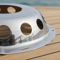 Yacht Ventilation Window Rust Proof Stainless Steel Deck Vent Polished Finish Louvered Air Vent