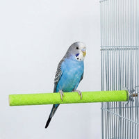 Parrot Perch 2 Pack Grinding Perch Stand, Rough Texture for Beak and Claws, Fastener Cage Accessory, Grinding Stone